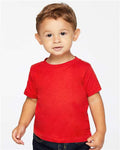 Rabbit Skins 3322 Infant Fine Jersey Tee - Red - model front
