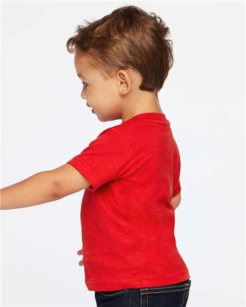 Rabbit Skins 3322 Infant Fine Jersey Tee - Red - model side