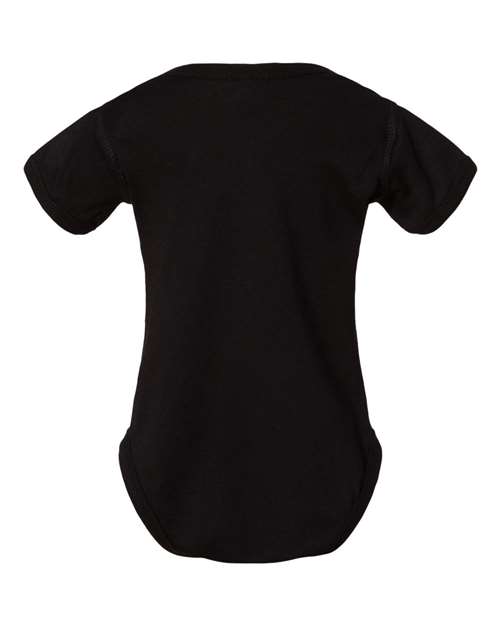 Rabbit Skins 4424 Infant Fine Jersey Bodysuit - Black - back