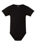 Rabbit Skins 4424 Infant Fine Jersey Bodysuit - Black - front