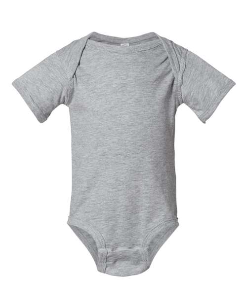 Rabbit Skins 4424 Infant Fine Jersey Bodysuit - Heather - front