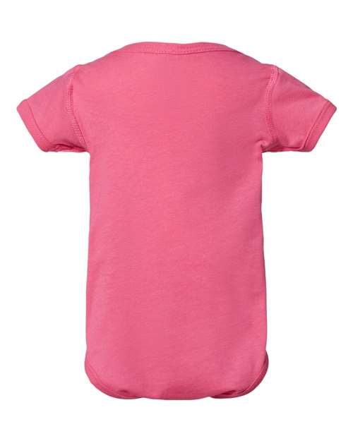 Rabbit Skins 4424 Infant Fine Jersey Bodysuit - Hot Pink - back
