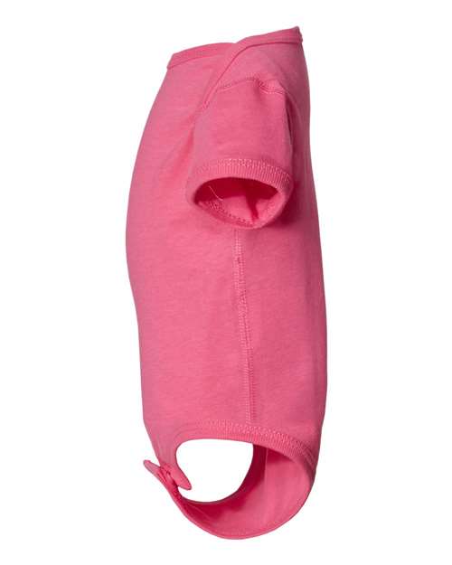 Rabbit Skins 4424 Infant Fine Jersey Bodysuit - Hot Pink - side