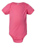 Rabbit Skins 4424 Infant Fine Jersey Bodysuit - Hot Pink - front