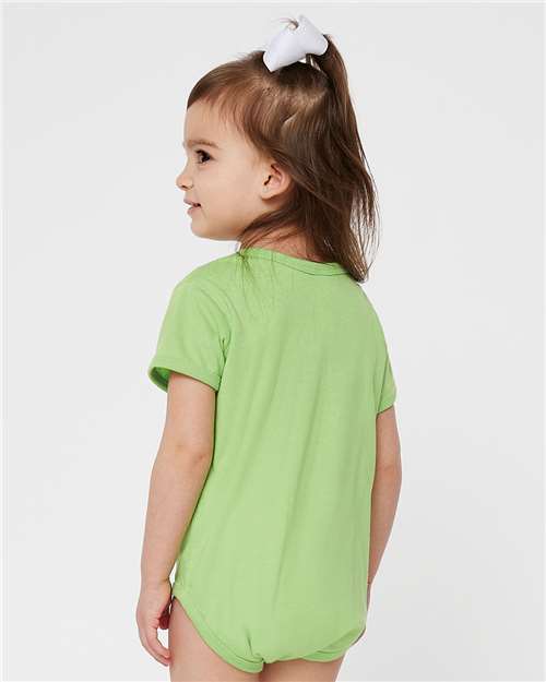 Rabbit Skins 4424 Infant Fine Jersey Bodysuit - Key Lime - model back