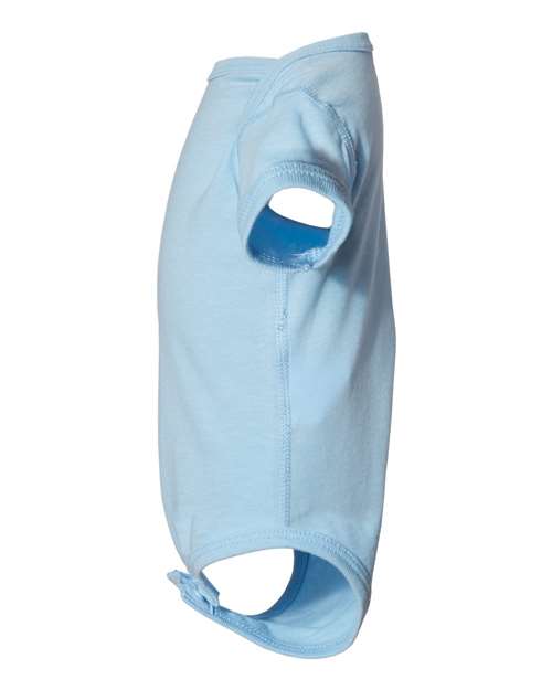 Rabbit Skins 4424 Infant Fine Jersey Bodysuit - Light Blue - side
