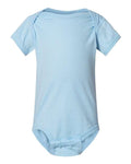 Rabbit Skins 4424 Infant Fine Jersey Bodysuit - Light Blue - front