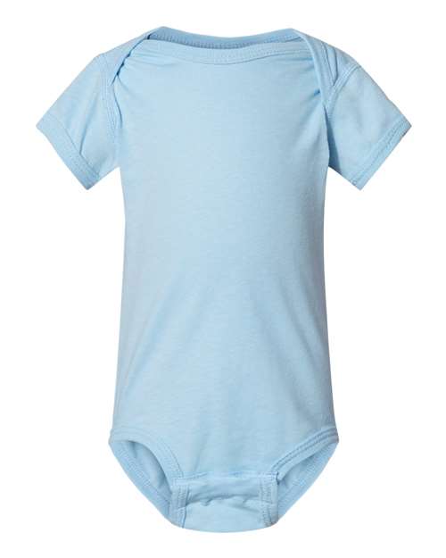 Rabbit Skins 4424 Infant Fine Jersey Bodysuit - Light Blue - front