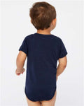 Rabbit Skins 4424 Infant Fine Jersey Bodysuit - Navy - model back