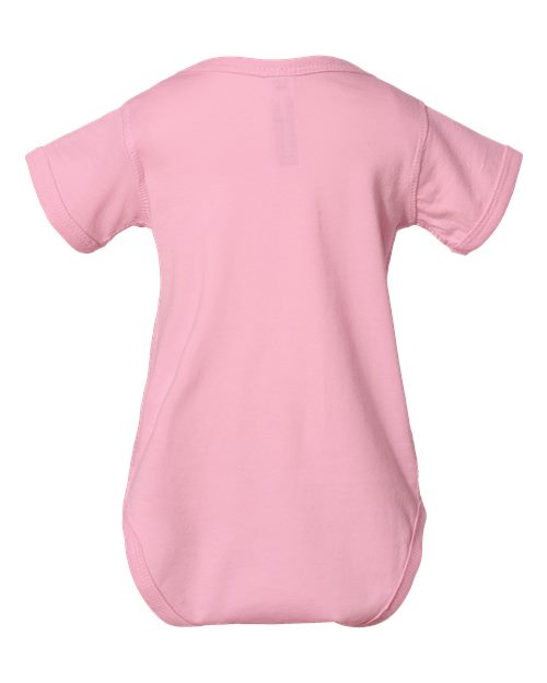 Rabbit Skins 4424 Infant Fine Jersey Bodysuit - Pink - back