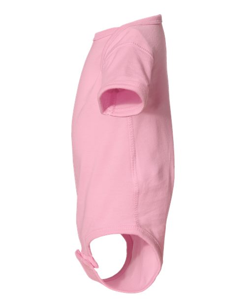 Rabbit Skins 4424 Infant Fine Jersey Bodysuit - Pink - side