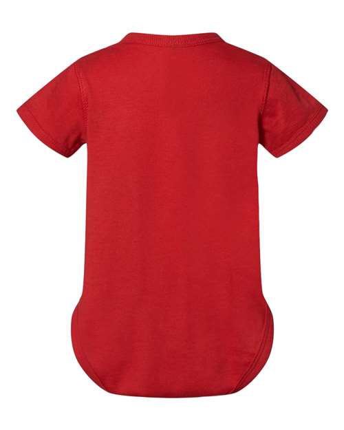 Rabbit Skins 4424 Infant Fine Jersey Bodysuit - Red - back