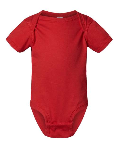Rabbit Skins 4424 Infant Fine Jersey Bodysuit - Red - front