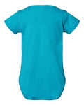 Rabbit Skins 4424 Infant Fine Jersey Bodysuit - Turquoise - back