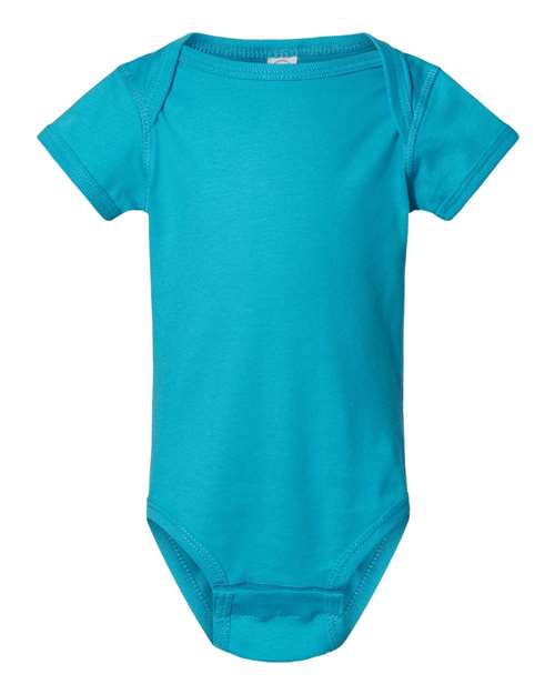 Rabbit Skins 4424 Infant Fine Jersey Bodysuit - Turquoise - front