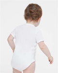 Rabbit Skins 4424 Infant Fine Jersey Bodysuit - White - model back