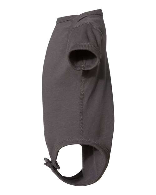 Rabbit Skins 4424 Infant Fine Jersey Bodysuit - Charcoal - side