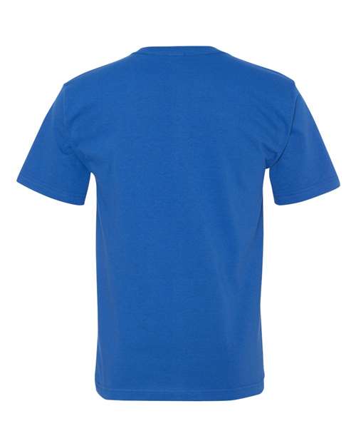 Bayside 5070 Unisex USA-Made Midweight Pocket T-Shirt - Royal - back