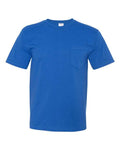 Bayside 5070 Unisex USA-Made Midweight Pocket T-Shirt - Royal - front
