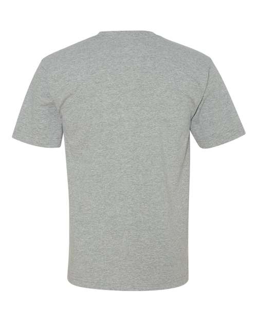 Bayside 5070 Unisex USA-Made Midweight Pocket T-Shirt - Dark Ash - back