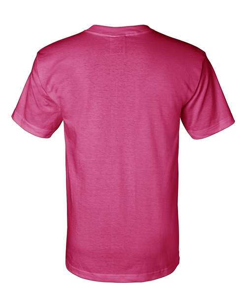 Bayside 2905 Unisex Union-Made T-Shirt - Bright Pink - back