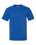 Bayside 3015 Unisex Union-Made Pocket T-Shirt - Royal Blue - front