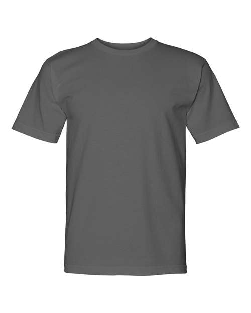 Bayside 5040 Unisex USA-Made Midweight T-Shirt - Charcoal - front