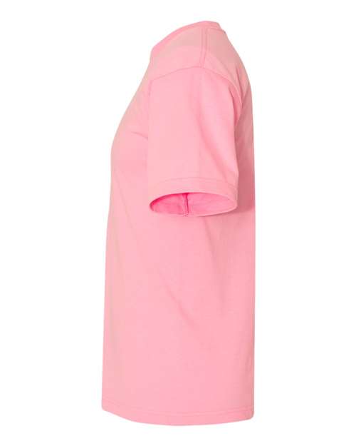 Bayside 5040 Unisex USA-Made Midweight T-Shirt - Pink - side