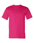 Bayside 5100 Unisex USA-Made Heavyweight T-Shirt - Bright Pink - front