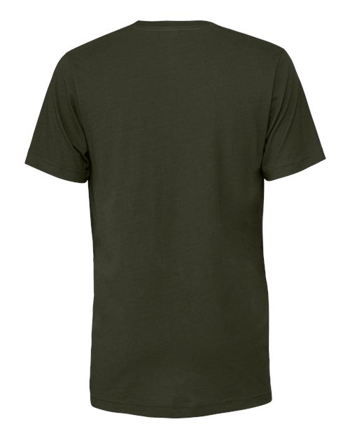 Bella+Canvas 3001 Unisex Jersey Short Sleeve Tee - Dark Olive - back