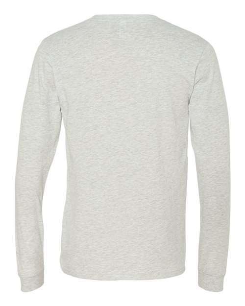 Bella+Canvas 3501 Unisex Jersey Long Sleeve Tee - Ash - back