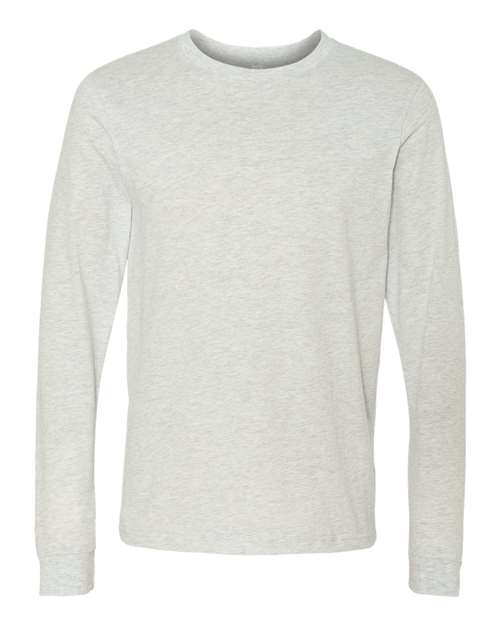 Bella+Canvas 3501 Unisex Jersey Long Sleeve Tee - Ash - front