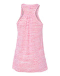 BELLA + CANVAS 8800 Women's Flowy Racerback Tank - Red Marble - back