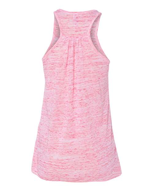 BELLA + CANVAS 8800 Women's Flowy Racerback Tank - Red Marble - back