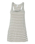 BELLA + CANVAS 8800 Women's Flowy Racerback Tank - Athletic Heather/ White - front
