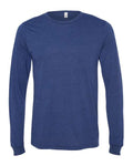 BELLA + CANVAS 3513 Unisex Triblend Long Sleeve Tee - Navy Triblend - front
