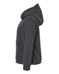 BELLA + CANVAS 3719T Toddler Sponge Fleece Pullover Hoodie Sweatshirt - Dark Grey Heather - side