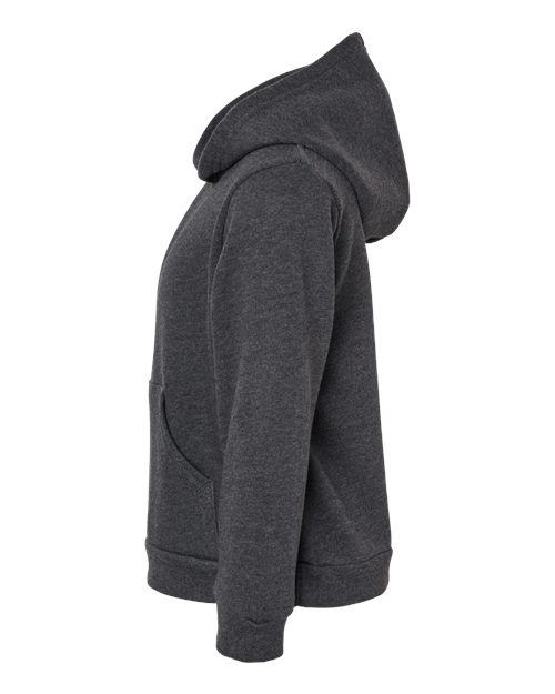 BELLA + CANVAS 3719T Toddler Sponge Fleece Pullover Hoodie Sweatshirt - Dark Grey Heather - side