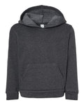 BELLA + CANVAS 3719T Toddler Sponge Fleece Pullover Hoodie Sweatshirt - Dark Grey Heather - front