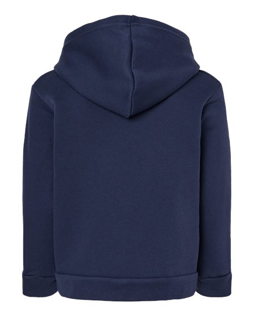BELLA + CANVAS 3719T Toddler Sponge Fleece Pullover Hoodie Sweatshirt - Navy - back