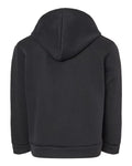 BELLA + CANVAS 3719T Toddler Sponge Fleece Pullover Hoodie Sweatshirt - Black - back