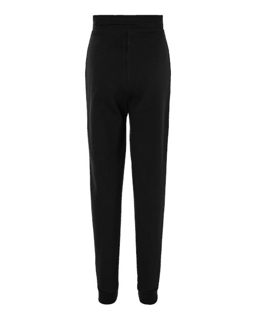 BELLA + CANVAS 3727Y Youth Jogger Sweatpants - Black - back