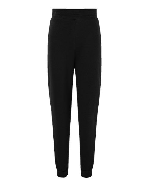 BELLA + CANVAS 3727Y Youth Jogger Sweatpants - Black - front
