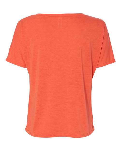 BELLA + CANVAS 8815 Women’s Slouchy V-Neck Tee - Coral - back