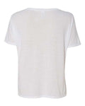 BELLA + CANVAS 8815 Women’s Slouchy V-Neck Tee - White - back