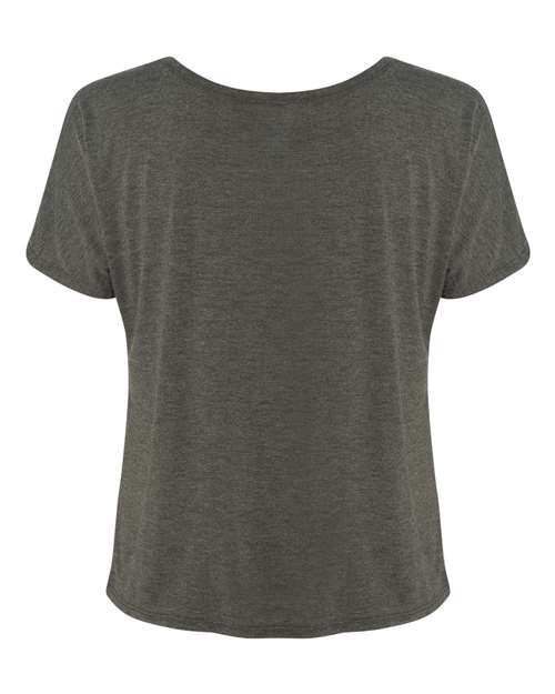 BELLA + CANVAS 8816 Women’s Slouchy Tee - Dark Grey Heather - back