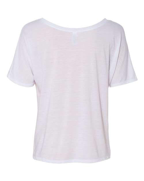 BELLA + CANVAS 8816 Women’s Slouchy Tee - White - back
