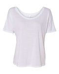BELLA + CANVAS 8816 Women’s Slouchy Tee - White - front