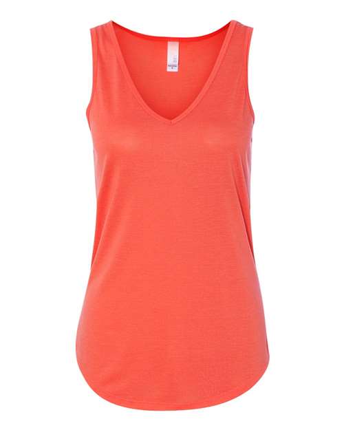 BELLA + CANVAS 8805 Women's Flowy V-Neck Tank - Coral - front