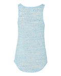 BELLA + CANVAS 8805 Women's Flowy V-Neck Tank - Blue Marble - back